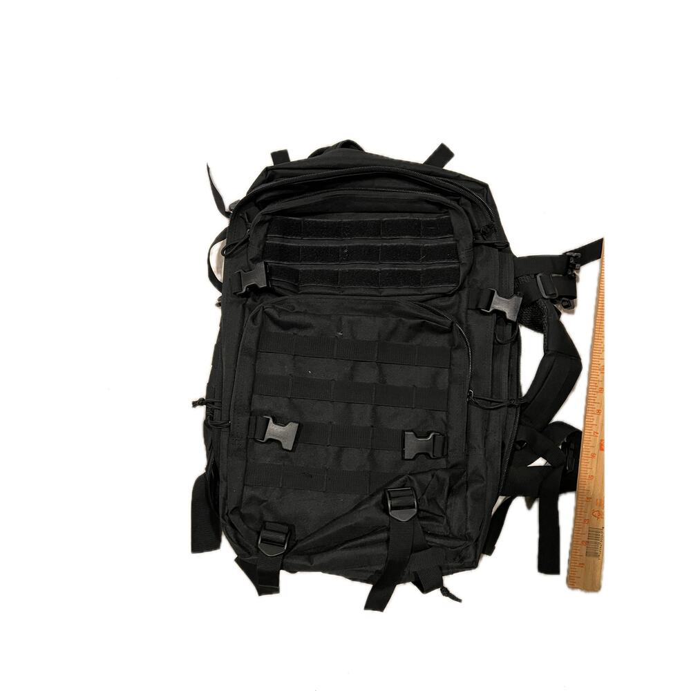 Generic Black Canvas Tactical Backpack